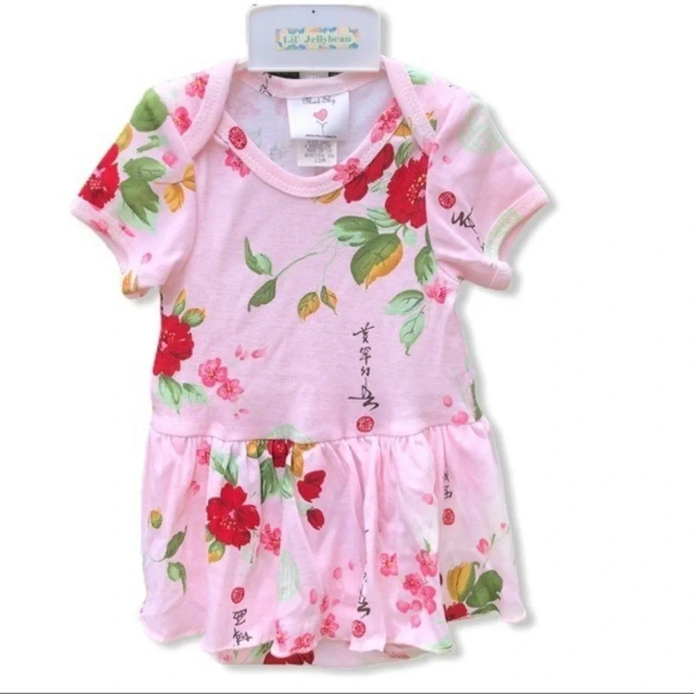 NWT 3 months Skirted Bodysuit by MadSky / Peace, Love &‎ Babies